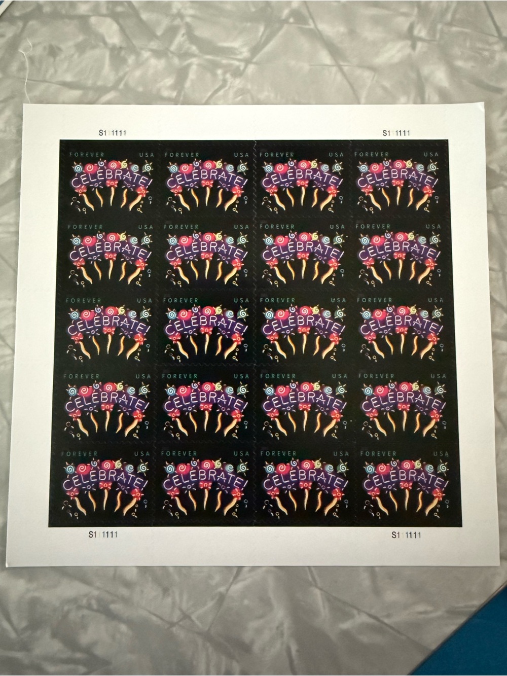 Stamps 'Celebrate!' Colorful Forever Stamp Sheet